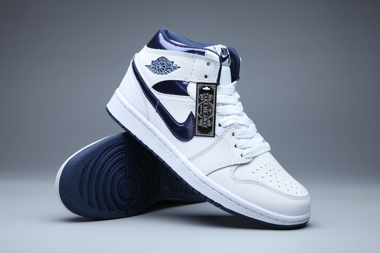 Nike Air Jordan 1 Retro Metallic Navy White Metallic Navy Shoes